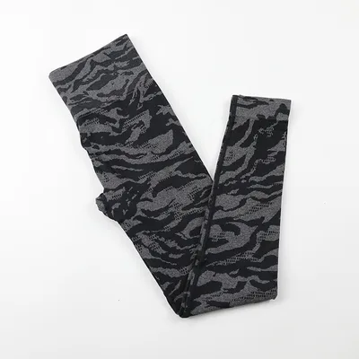 Camo Seamless Yoga Leggings High Waist Booty Gym Sports Black1 - Shop at LoveMi