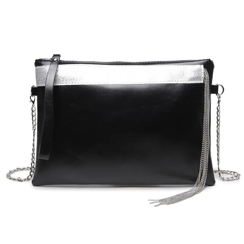 New Black Tasseled Envelope Clutch Black - Shop at LoveMi