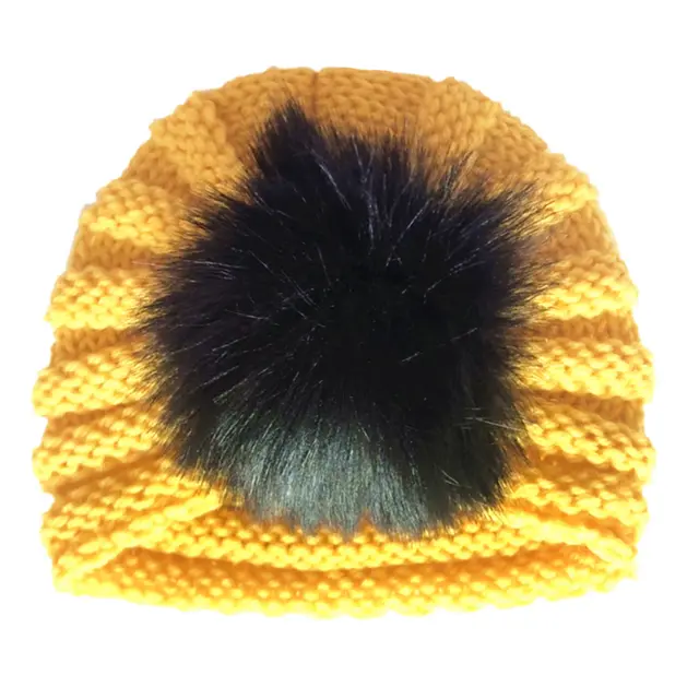 Children's Men's And Women's Baby Tire Autumn And Winter New Products Hats Yellow - Shop at LoveMi