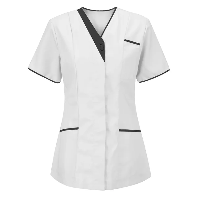 Cotton Skin friendly And Comfortable Nursing Work Clothes For Hotel Sanitation White - Shop at LoveMi