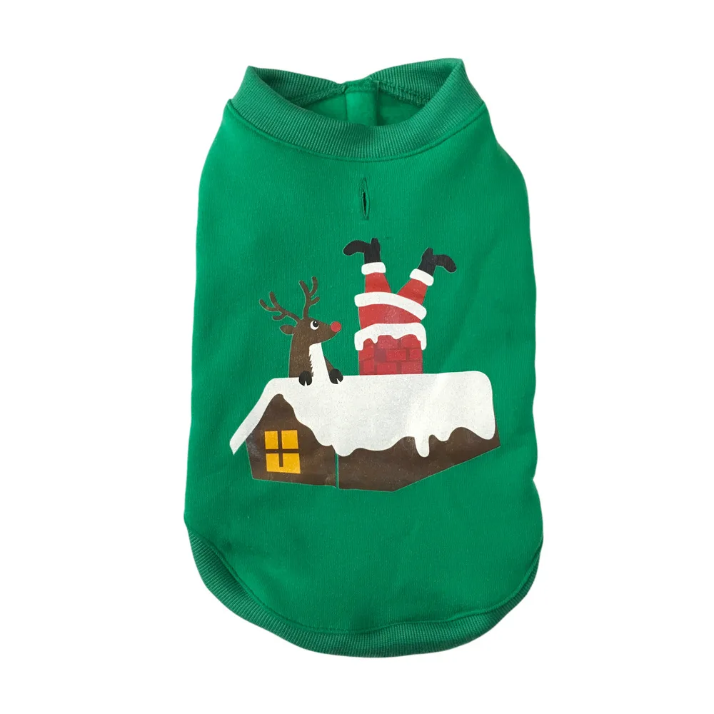 Simple Autumn And Winter Christmas Pet Dog Clothes