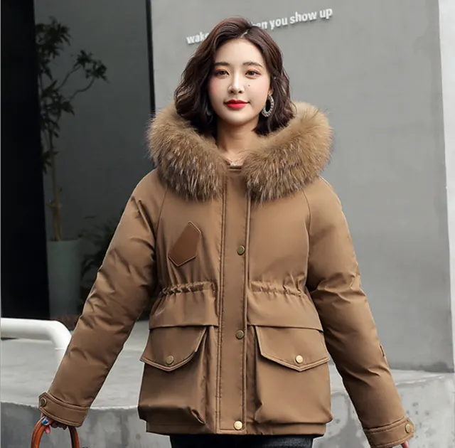 Pie Overcoming Women's Plus Size Women's Autumn And Winter Fur Jacket Women Coffee - Shop at LoveMi