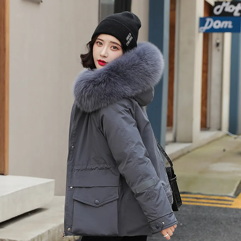Pie Overcoming Women's Plus Size Women's Autumn And Winter Fur Jacket Women Gray - Shop at LoveMi