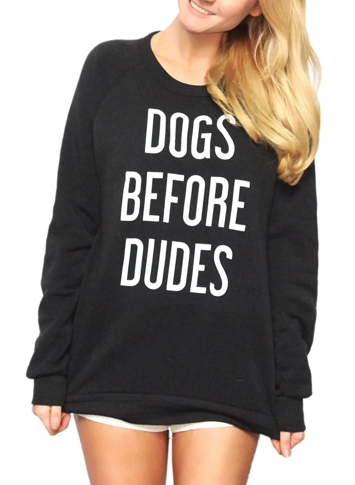 Women's DIRTY HIPPIE Letter Sweatshirt 1 Style - Shop at LoveMi