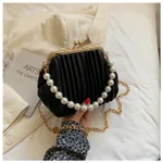 Women's New Fashion All-match Single Shoulder Messenger Bag - Black