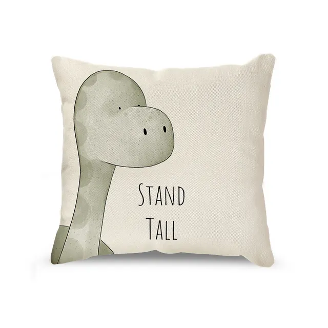 Cute Cartoon Little Lion Cute Version Pet Pillowcase Linen Nordic Sofa Car Pillow Digital Dinosaur - Shop at LoveMi