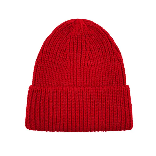 Women's Autumn And Winter Warm Wool Polyester Hat Red - Shop at LoveMi