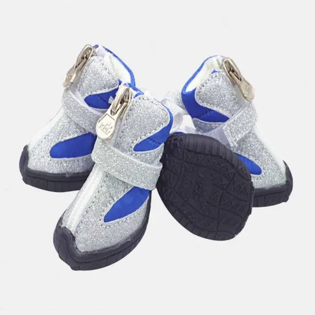 Fashionable And Simple Pet Breathable Cloth Shoes Blue - Shop at LoveMi