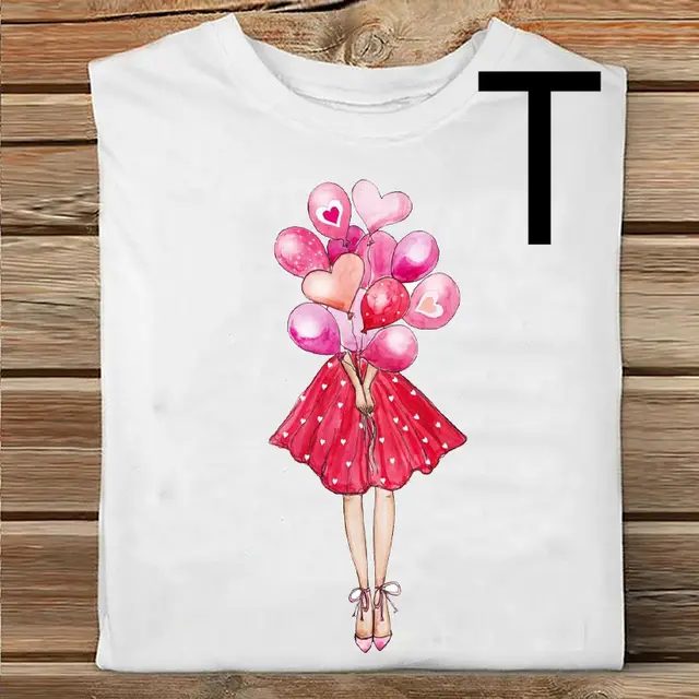 Women's Printed Casual Loose Round Neck T shirt T - Shop at LoveMi