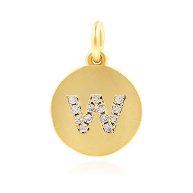 Copper Plated Twenty six Letters Small Pendant DIY Bracelet Necklace Letter Pendant Jewelry W - Shop at LoveMi