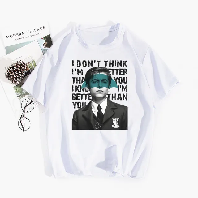 Umbrella Academy Printed T shirt Short Sleeve Ladies White - Shop at LoveMi