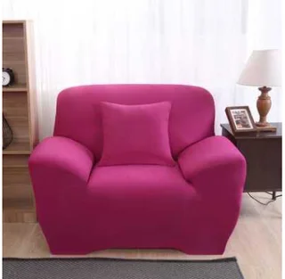 Modern Minimalist Stretch Sofa Cover All Inclusive - Rose Red