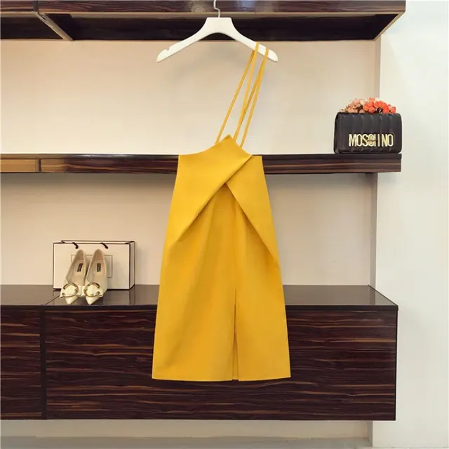 Two piece Women's Shirt Slim Suspender Dress Bottoms - Shop at LoveMi