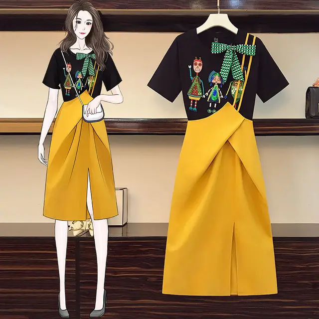 Two piece Women's Shirt Slim Suspender Dress Twopiece Suit - Shop at LoveMi