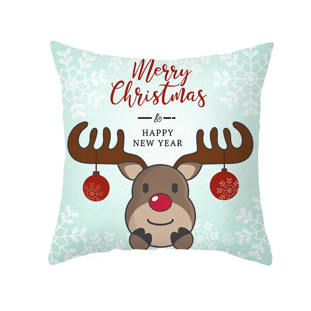Christmas Pillowcase Cartoon Printed Peach Skin 22Style - Shop at LoveMi