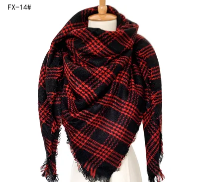 Cashmere like Double sided Colorful Plaid Scarf 14 Style - Shop at LoveMi