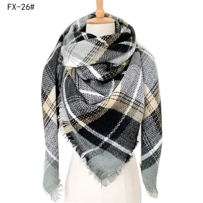 Cashmere like Double sided Colorful Plaid Scarf 26Style - Shop at LoveMi