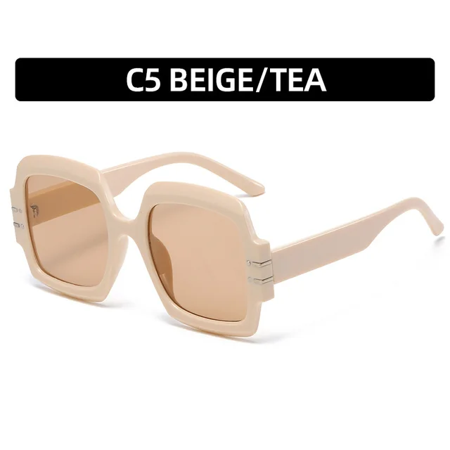 Cat Eye Sunglasses Cross border Trend Beige - Shop at LoveMi