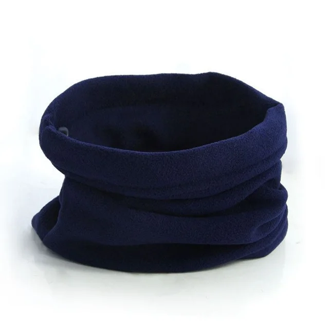 Warm wool scarf scarf Navy Blue - Shop at LoveMi