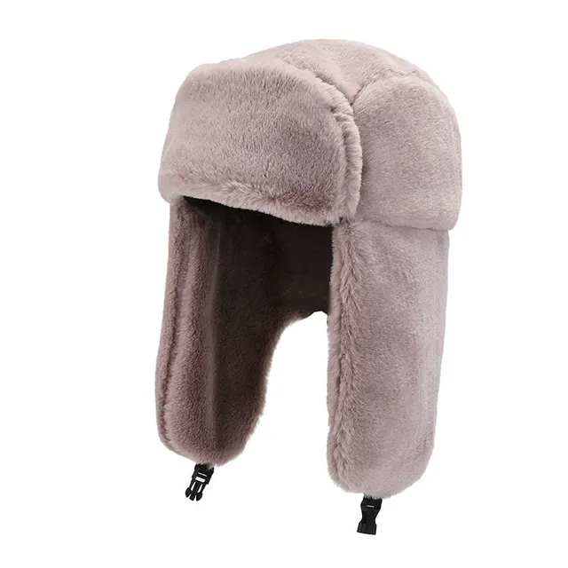Outdoor Riding Warm Ear Protection Cute Sun Fleece Winter Hat Dark Pink - Shop at LoveMi