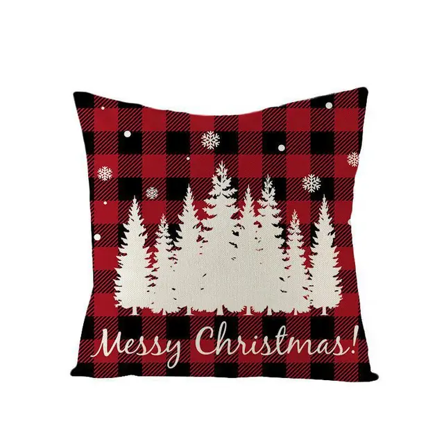 Christmas Nordic Plaid Linen Cushion Cover Jym10414 - Shop at LoveMi