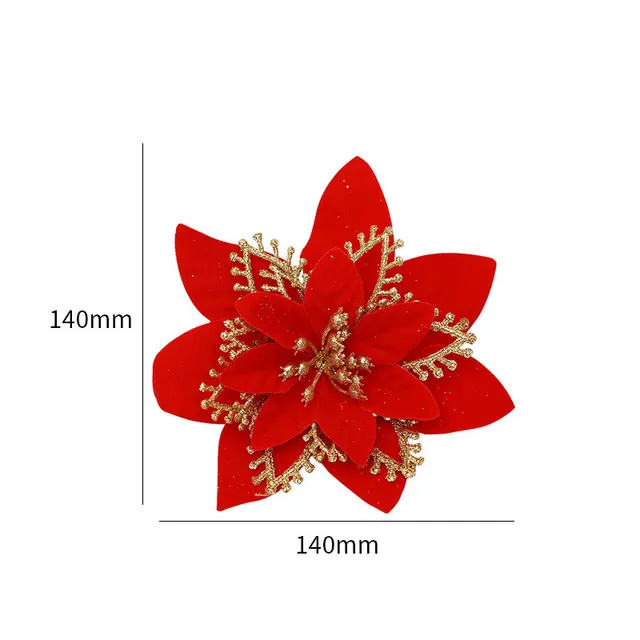 Christmas Simulation Flower Decoration Flower - Shop at LoveMi