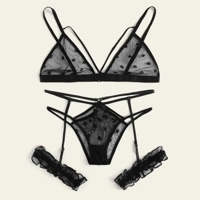 Two piece Sexy Lingerie Little Lace Black - Shop at LoveMi