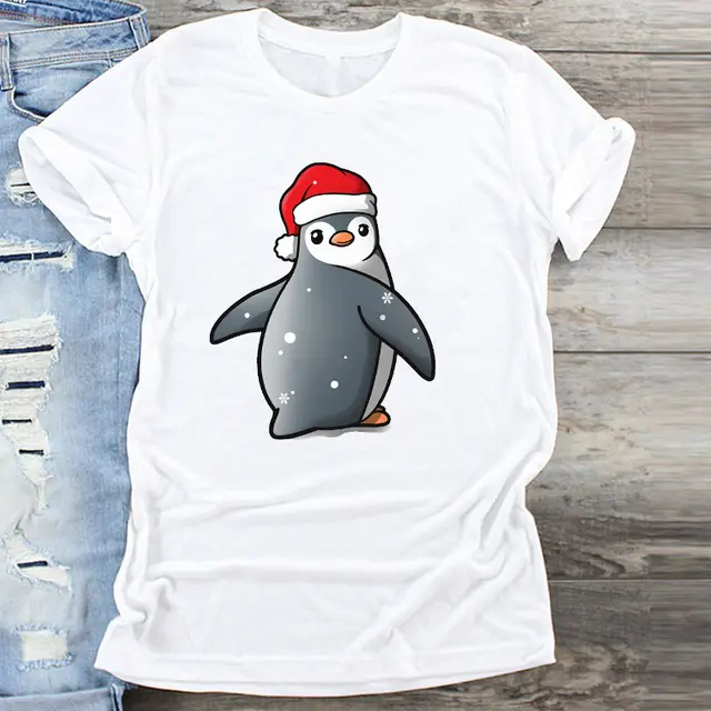 Christmas Short sleeved Round Neck Girlfriends Outfit C14 - Shop at LoveMi