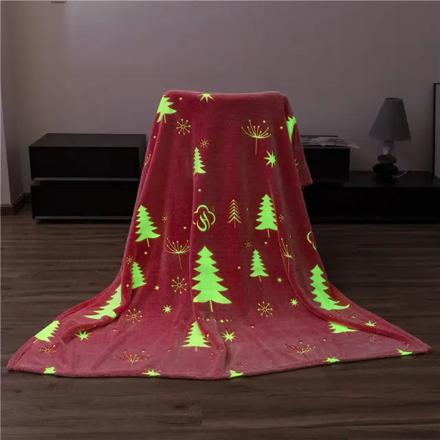 Luminous Blanket Children's Nap Blanket Coral Fleece Autumn And Winter Sofa Cover 6Style - Shop at LoveMi