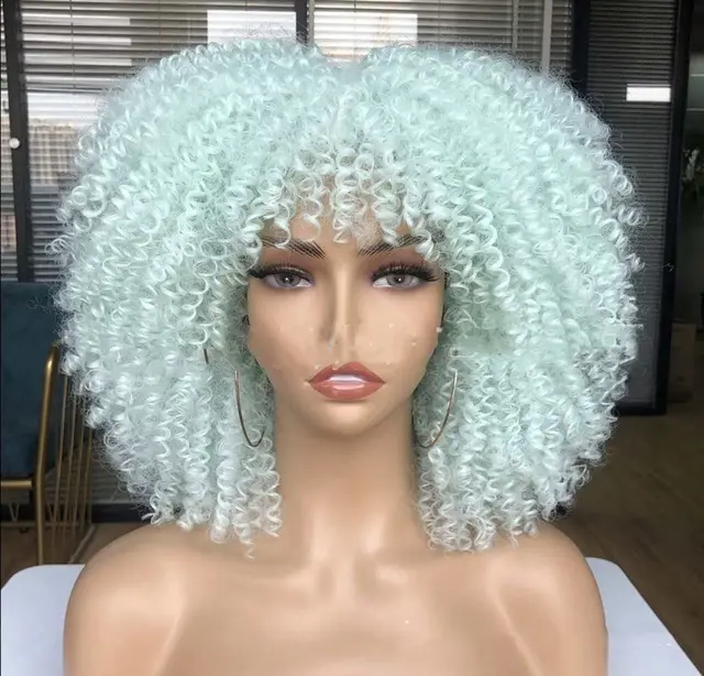 Small Curly Hair Rose Mesh Synthetic Headgear 11 Style - Shop at LoveMi