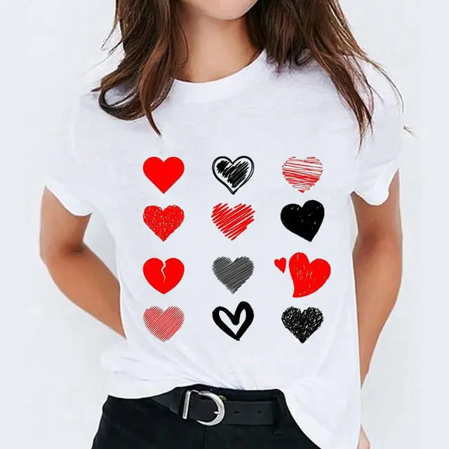 Cartoon Love Sweet Cute Short Sleeve 36Style - Shop at LoveMi