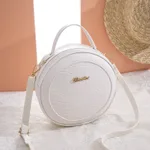 Pattern Small Circle Summer Korean Women's Bag Shoulder Diagonal Portable - White