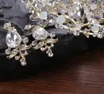 Golden White Diamond Ear Pins