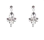 Silver White Diamond Ear Pins