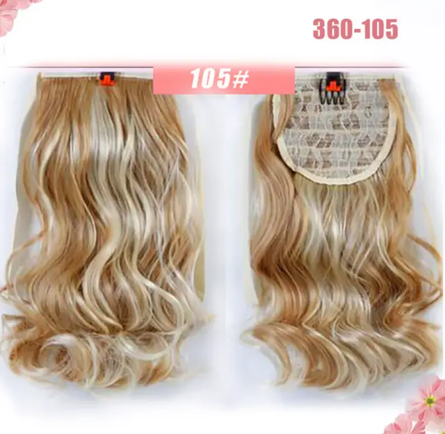 Lace Up Pear Flower Roll Big Wave Medium Length Short Ponytail - Shop at LoveMi