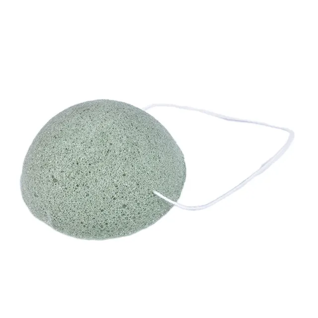 Konjac Face Wash And Bamboo Charcoal Cleansing Green - Shop at LoveMi