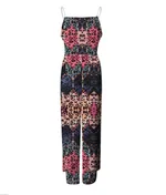 Sleeveless Top Pearl Sling Wide Leg Jumpsuit - Color2-S - View 1