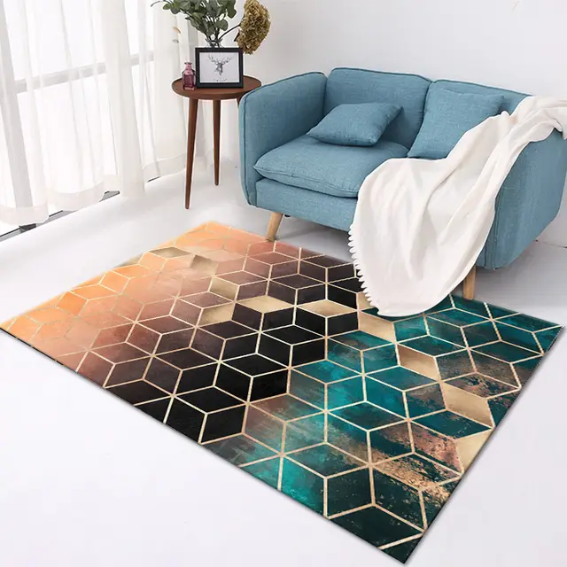 Crystal Velvet Printed Carpet Living Room I - Shop at LoveMi