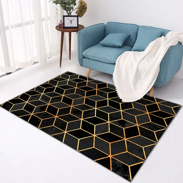 Crystal Velvet Printed Carpet Living Room J - Shop at LoveMi