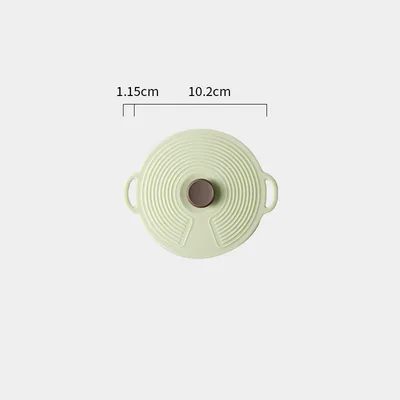 Food grade Silicone Fresh keeping Cover Sealed High temperature Household Round Green - Shop at LoveMi