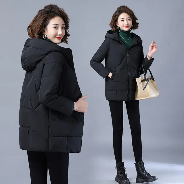 Loose Large Size Cotton padded Western Style Padded Jacket Black - Shop at LoveMi
