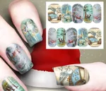 New Christmas Nail Art Watermark Ornament Sticker - 7 Style
