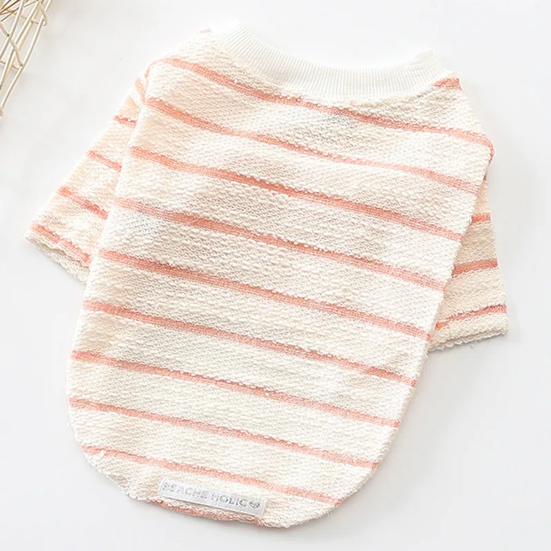 Water Ripple Towel Cotton T shirt Dog Clothes Pink - Shop at LoveMi