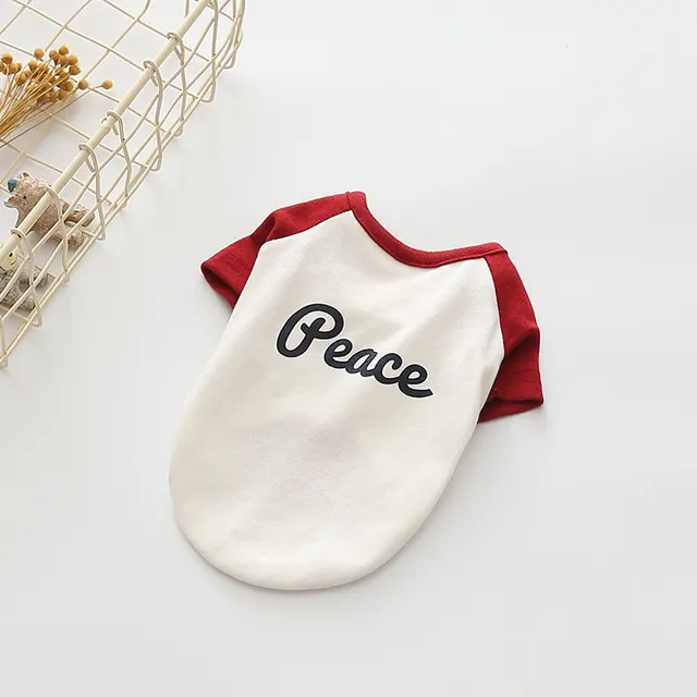 Dog Sweatshirt Letter Figure Fashion Embroidery Red - Shop at LoveMi