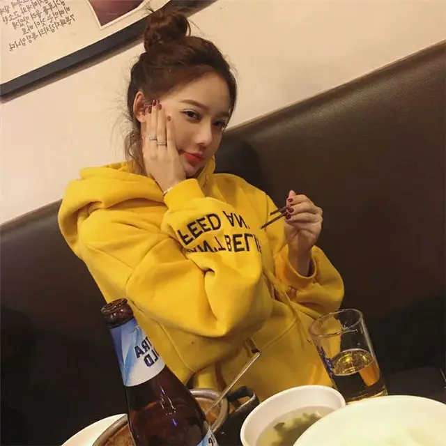 Plus Velvet Western Style Student Age Reduction Ins Super Fire Loose Embroidered Hood 3 Style - Shop at LoveMi