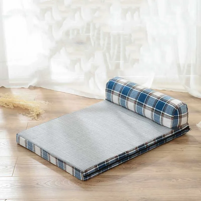 Removable And Washable Cushions Scratch resistant Linen Dog Sofa Bed M80X60Cm - Shop at LoveMi