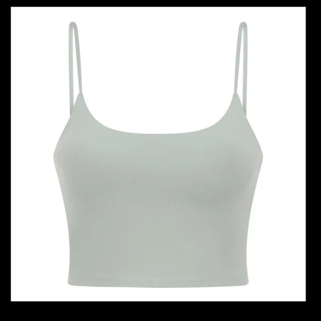 Women's Breathable And Quick drying Camisole With Chest Pad Jasmine Green - Shop at LoveMi
