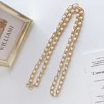 White Bead Gold Chain