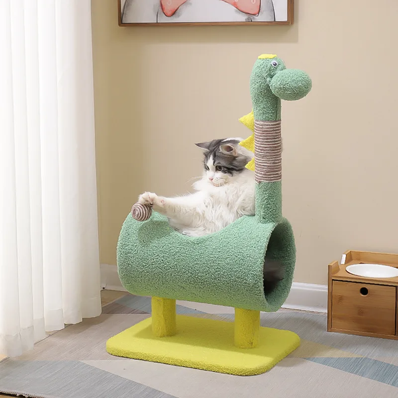 Wear-resistant Cat Climbing Frame With Litter - View 1