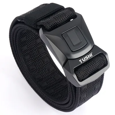 Quick Release Buckle Men's Tactical Belt Black - Shop at LoveMi